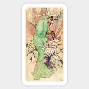 The Seasons, Winter (1896) Sticker